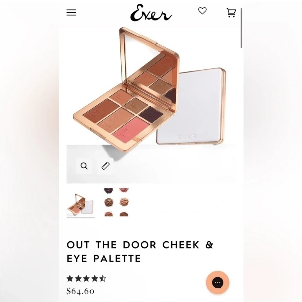 Ever OUT THE DOOR cheek & eye pallet, makeup set, shimmer eye shadow, blush NEW